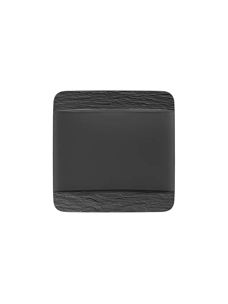 VILLEROY & BOCH | Piatto piano quadrato Manufacture Rock 28x28 cm | Nero