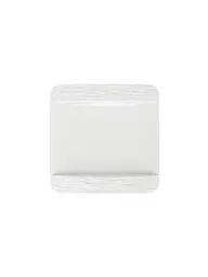 VILLEROY & BOCH | Piatto piano quadrato Manufacture Rock Blanc 28x28 cm | Bianco