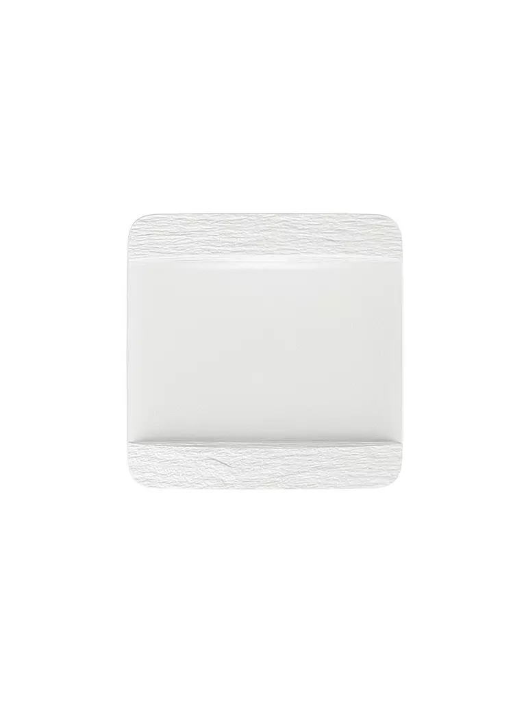 VILLEROY & BOCH | Piatto piano quadrato Manufacture Rock Blanc 28x28 cm | Bianco