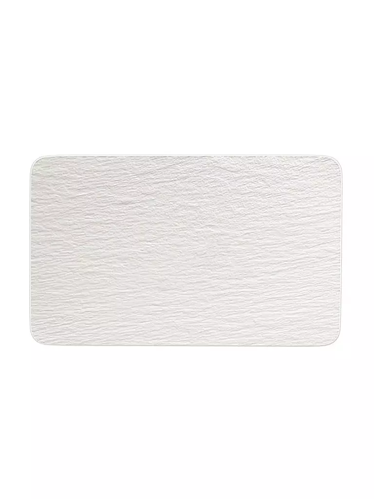 VILLEROY & BOCH | Piatto rettangolare Manufacture Rock Blanc 28x17 cm | Bianco