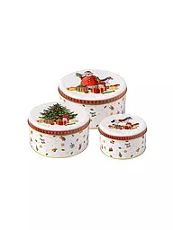 VILLEROY & BOCH | Set di 3 scatole per biscotti WINTER COLLAGE | Multicolore
