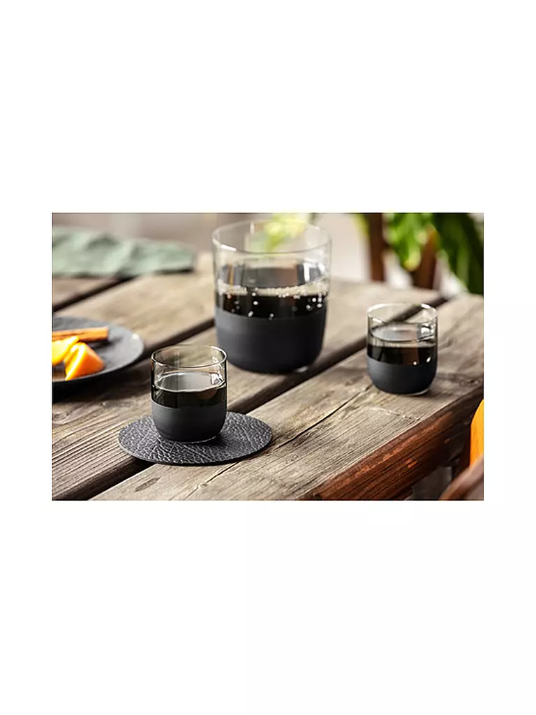 VILLEROY & BOCH | Set di 4 bicchieri da whisky MANUFACTURE ROCK 250ml | Nero