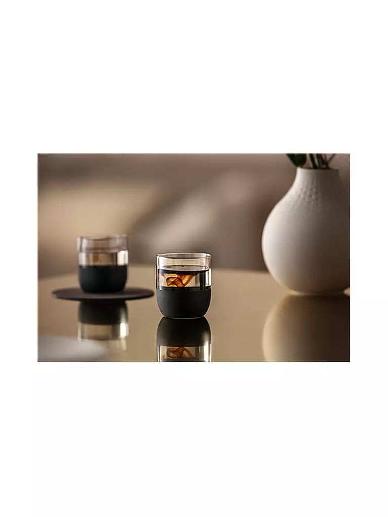VILLEROY & BOCH | Set di 4 bicchierini da liquore MANUFACTURE ROCK 40ml | Nero