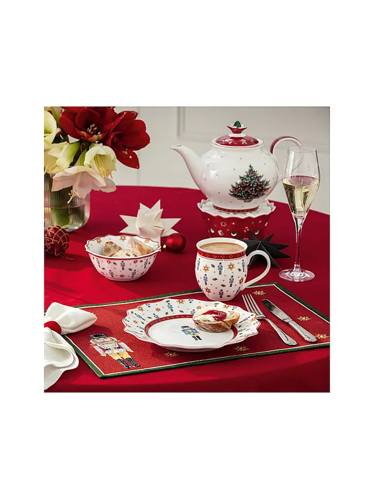 VILLEROY & BOCH | Set di 4 sottopiatti 32x48 cm Toy's Delight | Rosso scuro