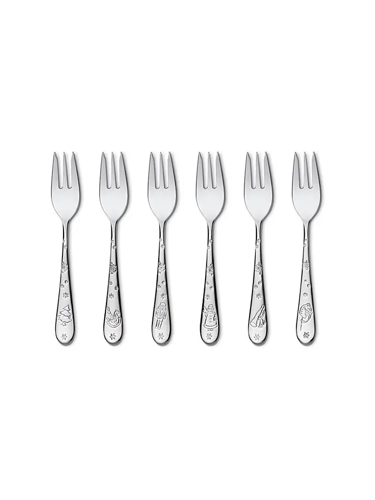 VILLEROY & BOCH | Set di forchette da torta, 6 pezzi | Argento
