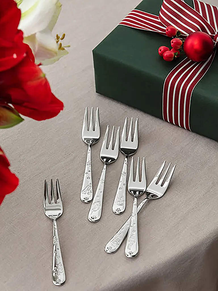 VILLEROY & BOCH | Set di forchette da torta, 6 pezzi | Argento
