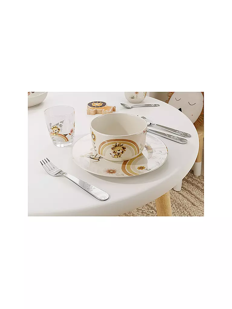 VILLEROY & BOCH | Set di stoviglie per bambini da 7 pezzi Roar Like A Lion | Beige
