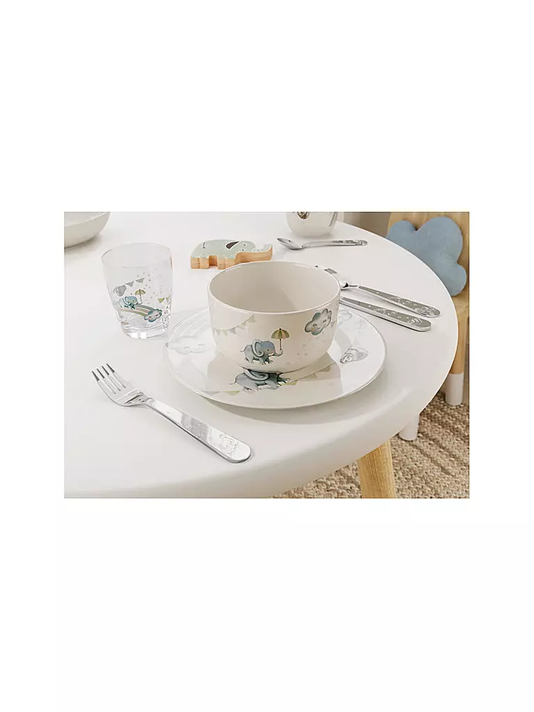VILLEROY & BOCH | Set di stoviglie per bambini da 7 pezzi Walk Like An Elephant | Beige