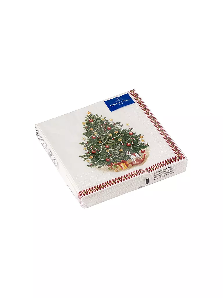 VILLEROY & BOCH | Tovaglioli da cocktail natalizi Albero di Natale "Winter Specials" | Multicolore