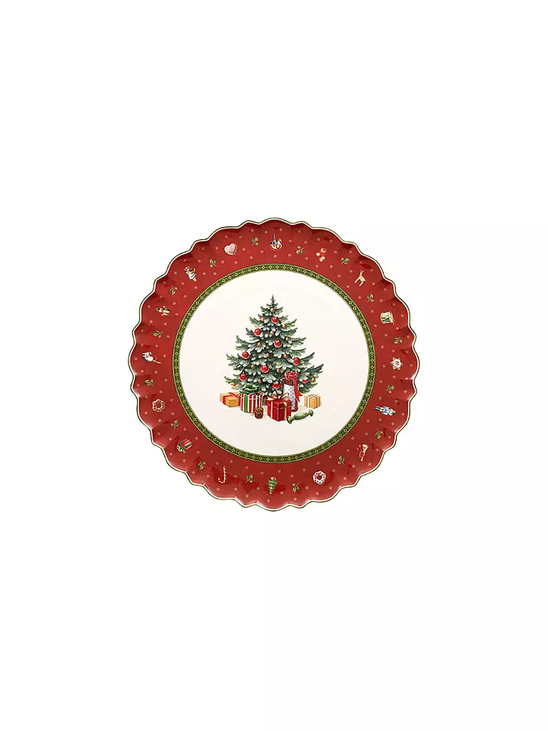 VILLEROY & BOCH | Toy's Delight Piatto per torta rotondo 33 cm | Rosso scuro