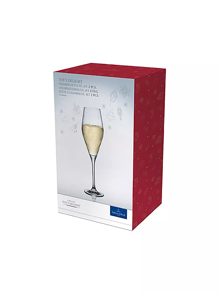 VILLEROY & BOCH | Toy's Delight Set di calici da spumante 2 pz. 252 mm | Trasparente