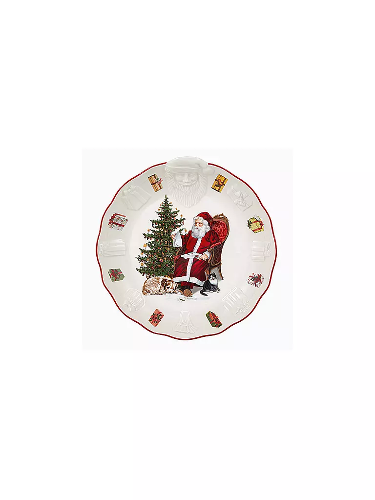 VILLEROY & BOCH | Toy's Fantasy Ciotola con rilievo di Babbo Natale, 24x25x4,6 cm | Multicolore