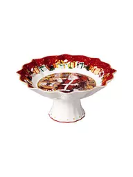 VILLEROY & BOCH | Toy's Fantasy Ciotola su piede, Babbo Natale legge la lista dei desideri 24x24x12cm | Multicolore