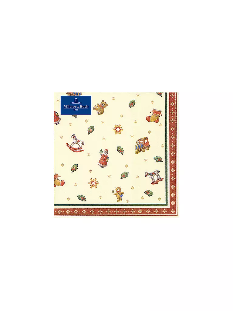 VILLEROY & BOCH | Winter Specials Toys Tovagliolo Motivi sparsi, 33x33cm, 20 pezzi | Multicolore