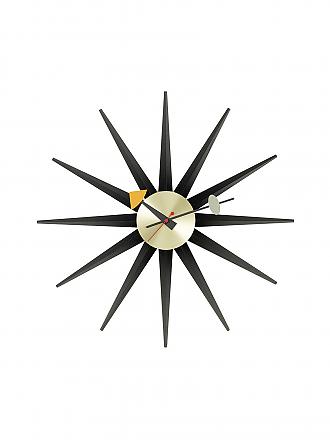 VITRA | Orologio da parete "Sunborst Clock" 47cm (Ottone/Nero)