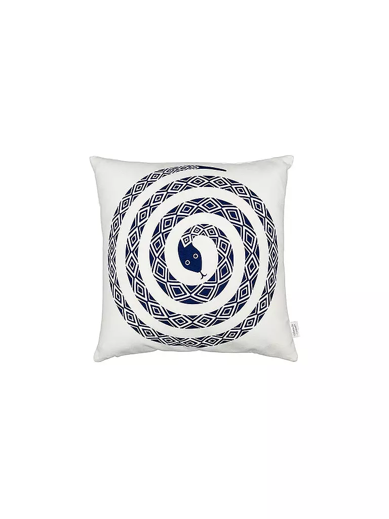 VITRA | Cuscino "Graphic Print Snake" 40x40cm | Bianco