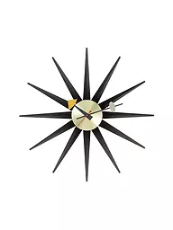 VITRA | Orologio da parete "Sunborst Clock" 47cm (Ottone/Nero) | Nero