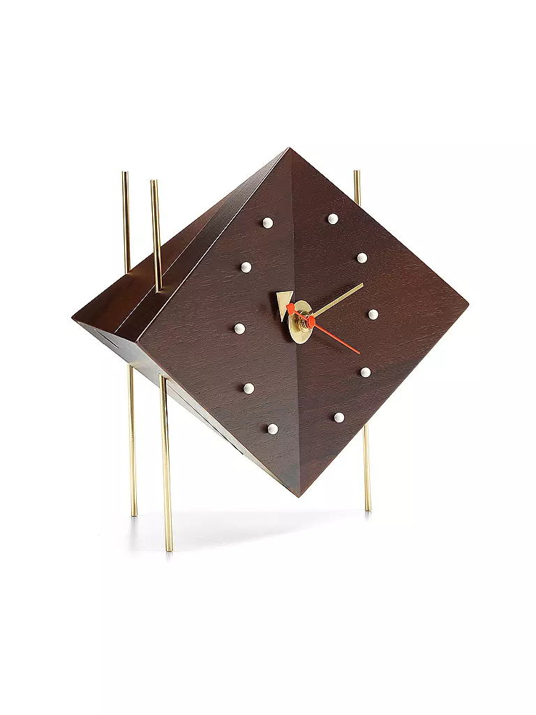 VITRA | Orologio da tavolo - Diamond Clock Noce Massiccio | Marrone