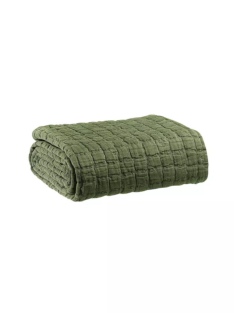 VIVARAISE | Coperta - Plaid 130x200cm Oliva | Verde scuro