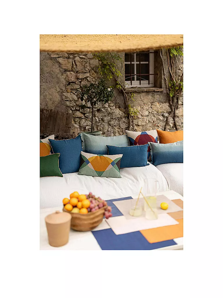 VIVARAISE | Fodera per cuscino 45x45 cm ZEFF Shade Indigo | Blu