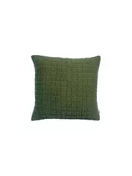 VIVARAISE | Kissenhülle 45x45cm SWAMI Lin  | Verde scuro