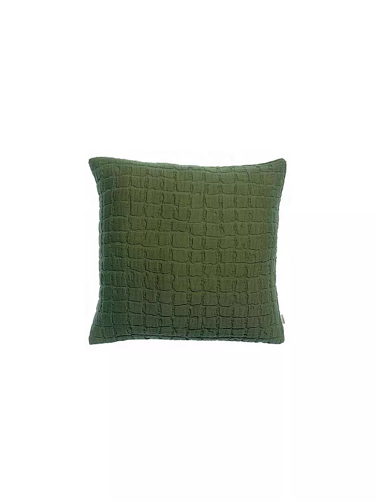 VIVARAISE | Fodera per cuscino 45x45cm SWAMI Olive | Verde scuro