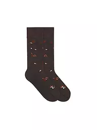 VON JUNGFELD | Socken WILDSCHWEIN orange | Marrone