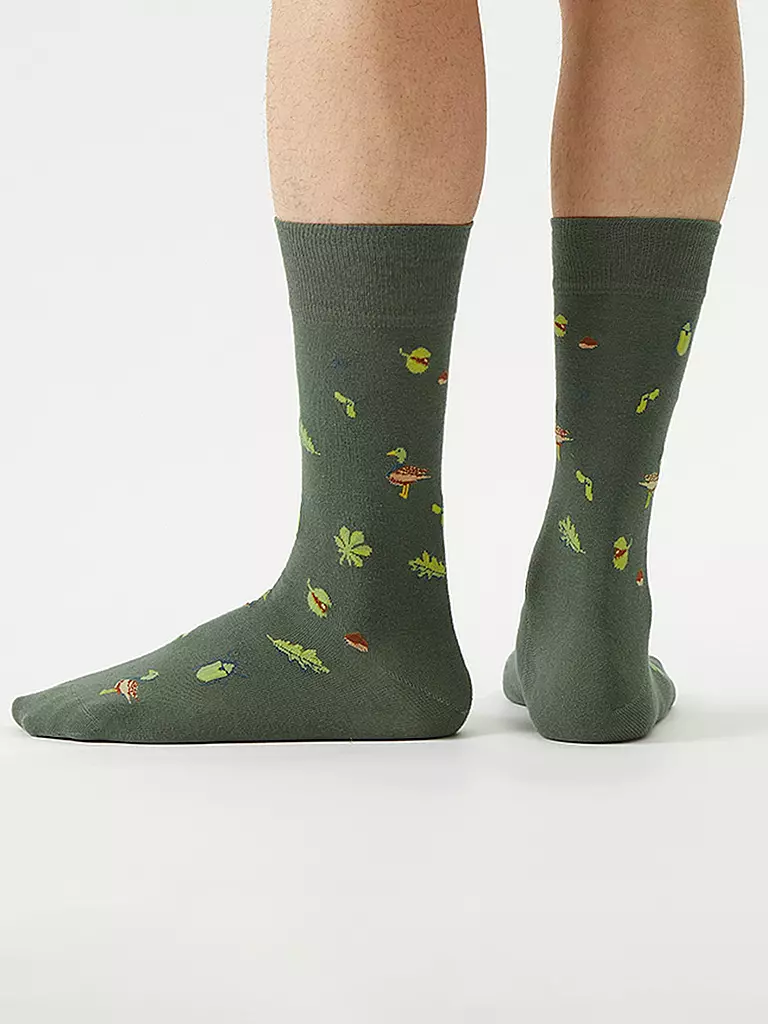 VON JUNGFELD | Socken Pond | Verde scuro