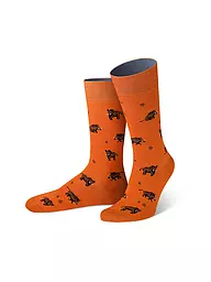 VON JUNGFELD | Socken WILDSCHWEIN orange | Arancione