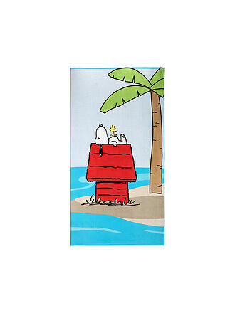 VOSSEN | Telo mare in velluto 100x180cm VACATION SNOOPY Red