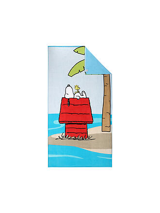 VOSSEN | Telo mare in velluto 100x180cm VACATION SNOOPY Red