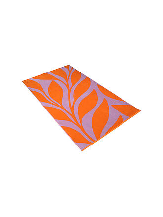 VOSSEN | Telo mare in velluto 100x180cm OCEAN LEAF Arancione