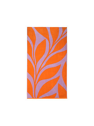 VOSSEN | Telo mare in velluto 100x180cm OCEAN LEAF Arancione