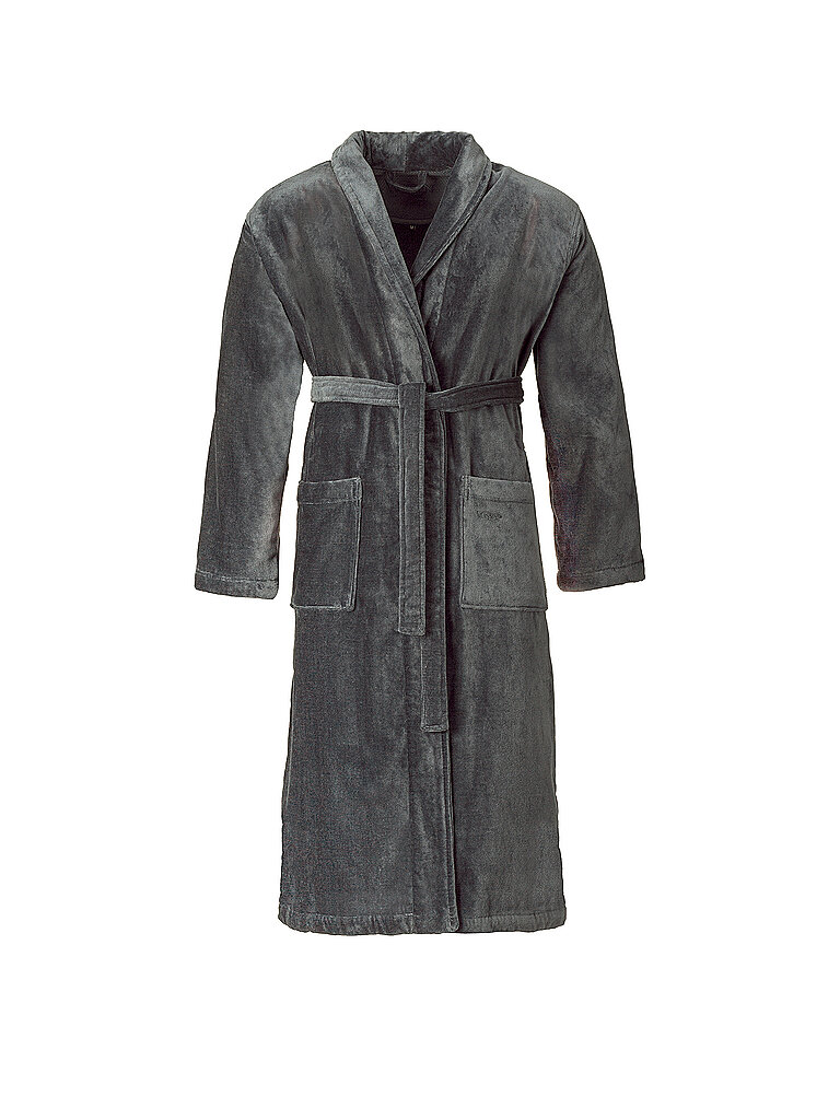Accappatoio unisex FEELING-L Flanell grigio L
