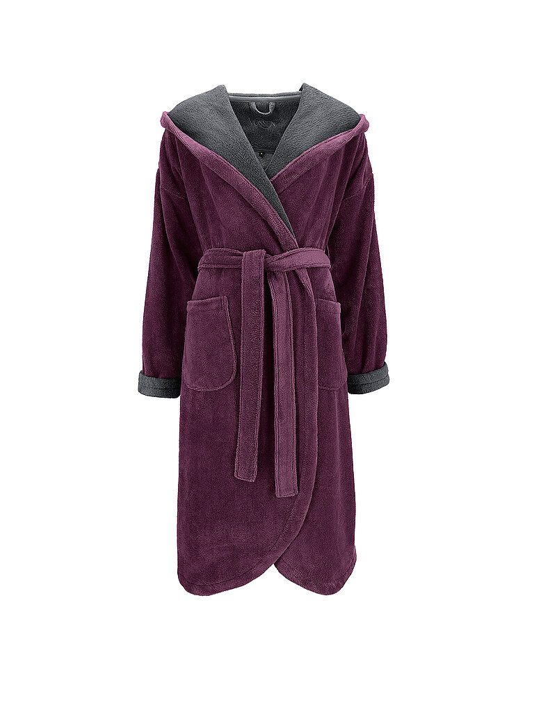 Accappatoio da donna CARMEN Elderberry/Graphit bacca XS