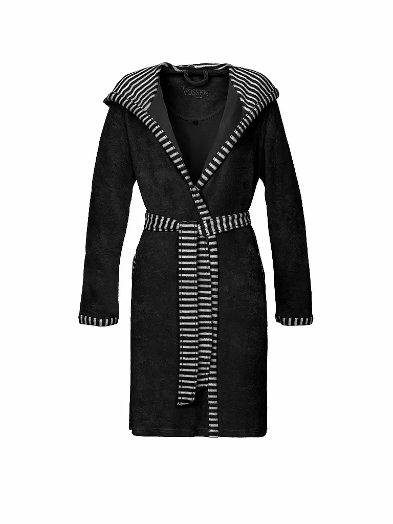 VOSSEN | Accappatoio da donna JUNO Nero | Nero