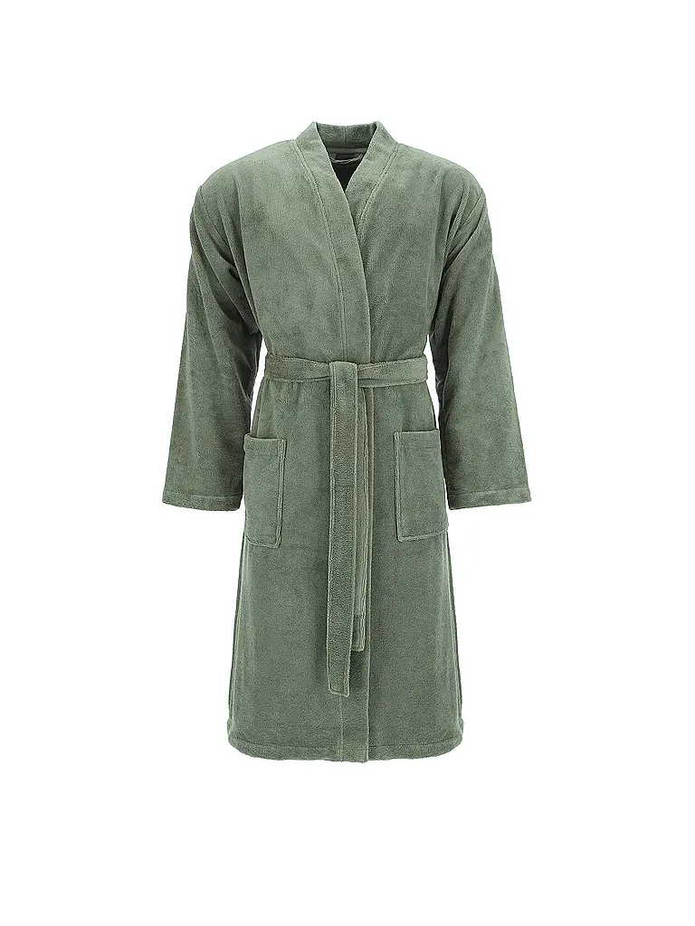 VOSSEN | Accappatoio da uomo COSMO Detox Green | Verde scuro