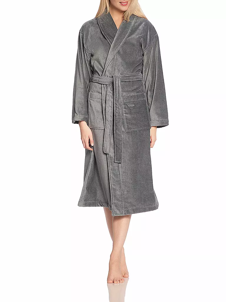VOSSEN | Accappatoio unisex FEELING-L Flanella | Grigio
