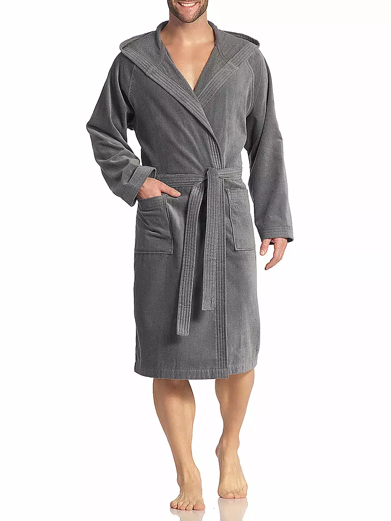 VOSSEN | Accappatoio unisex TEXAS in flanella | Grigio
