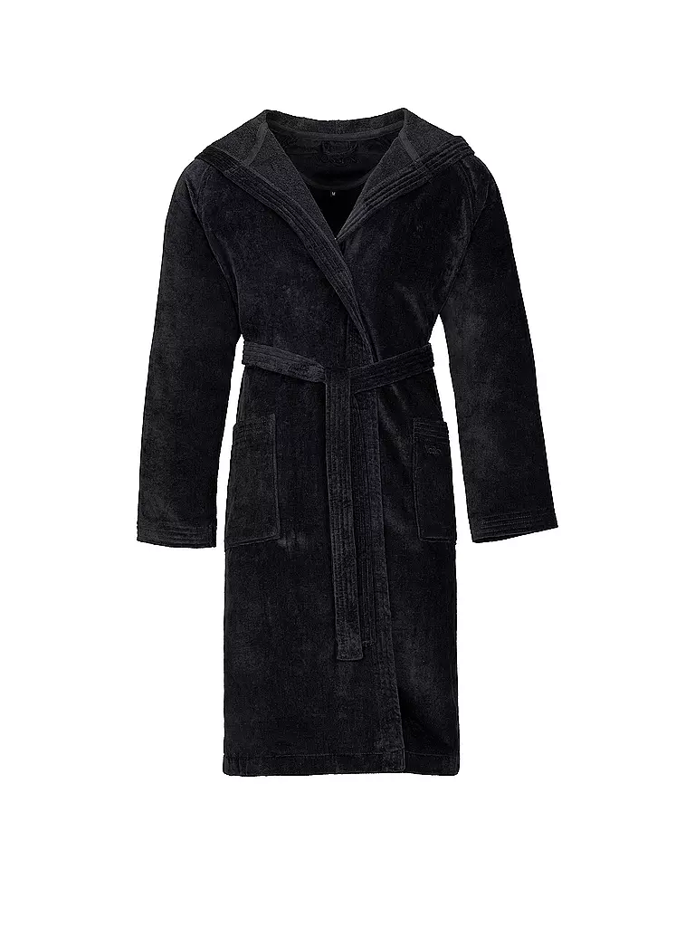 VOSSEN | Accappatoio unisex TEXAS nero | Nero