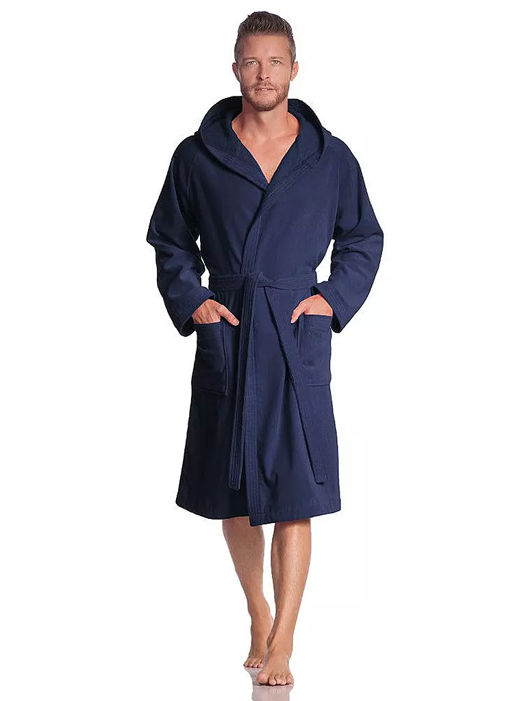 VOSSEN | Accappatoio unisex TEXAS Winternight | Blu scuro