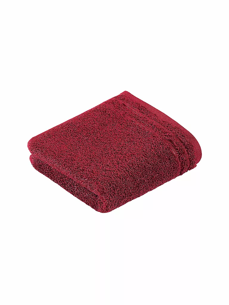 VOSSEN | Asciugamano per ospiti CALYPSO FEELING 30x50cm  Rubino | Rosso scuro
