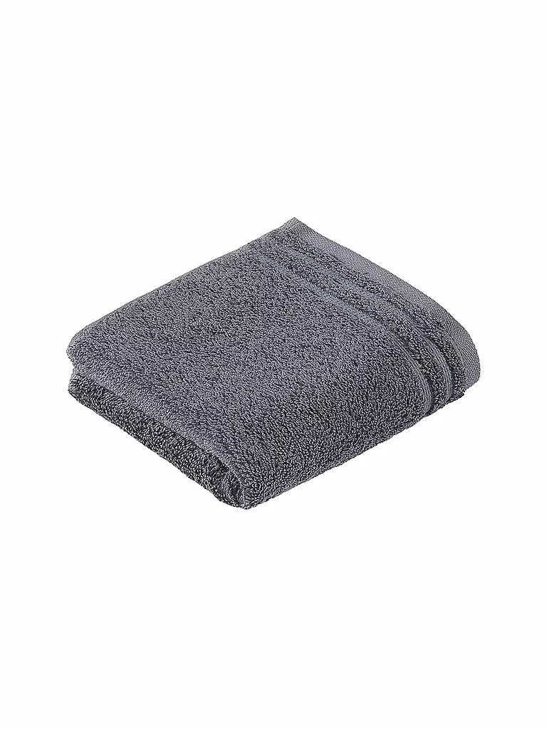 VOSSEN | Asciugamano per ospiti CALYPSO FEELING 30x50cm flanella | Grigio