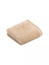 VOSSEN | Asciugamano per ospiti VEGAN LIFE 40x60cm Blackberry | Beige