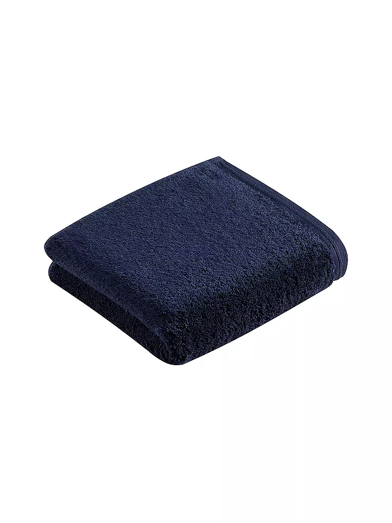 VOSSEN | Asciugamano VEGAN LIFE 50x100cm Blu Marino | Blu scuro