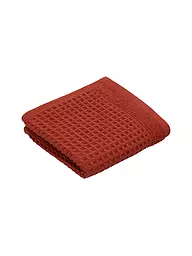 VOSSEN | Asciugamano per ospiti 30x50cm SENSES Tibet | Rosso scuro