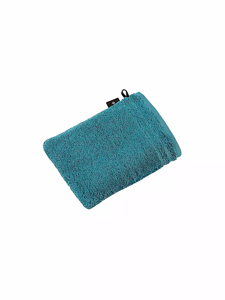 VOSSEN | Guanto da bagno CALYPSO FEELING 22x16cm Lagoon | Petrolio