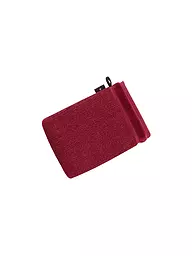 VOSSEN | Guanto da bagno PURE 16x22cm Tè Verde | Rosso scuro