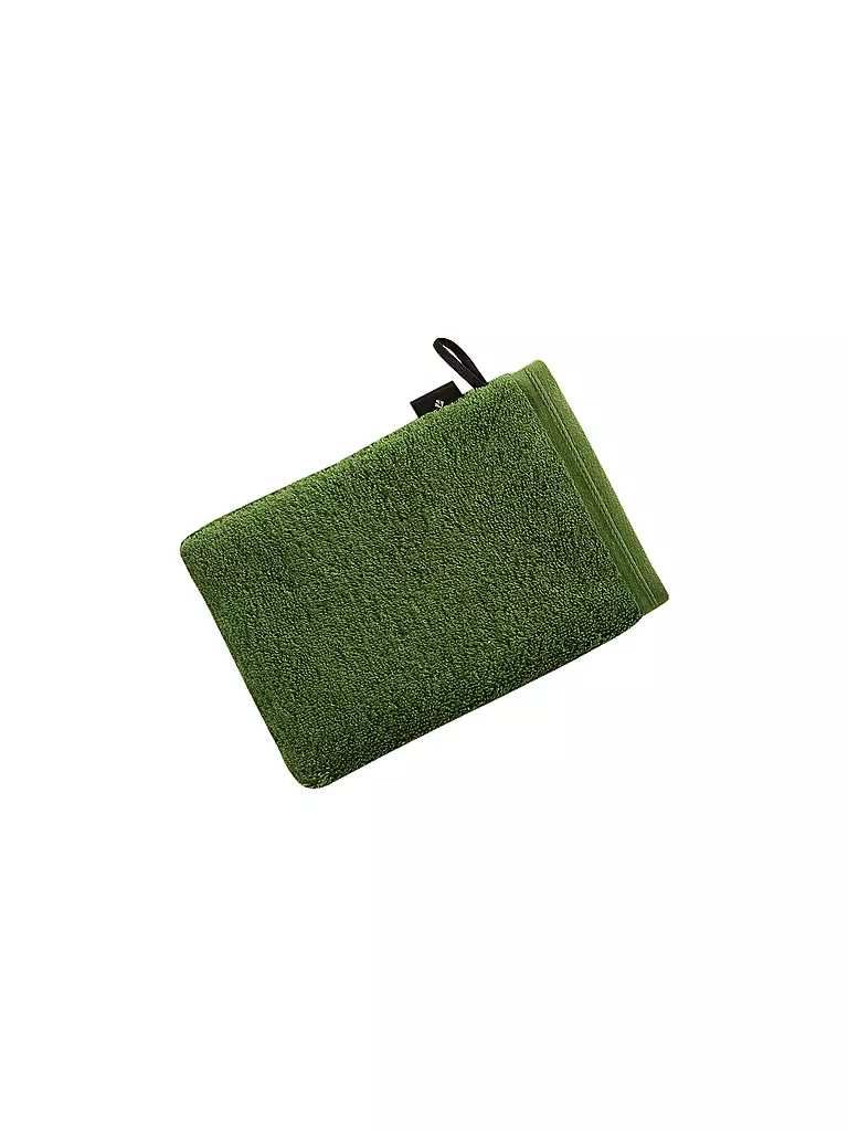 VOSSEN | Guanto da bagno VEGAN LIFE 16x22cm Clover | Verde scuro