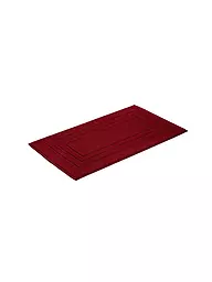 VOSSEN | Tappeto da bagno FEELING 60x100cm Avorio | Rosso scuro